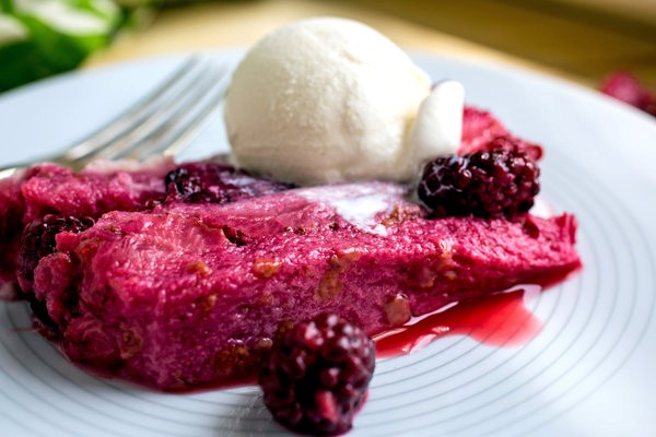 Berry summer pudding