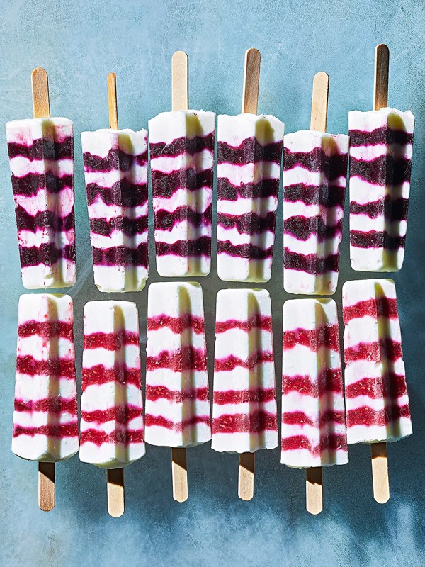 Berry-yogurt rocket pops