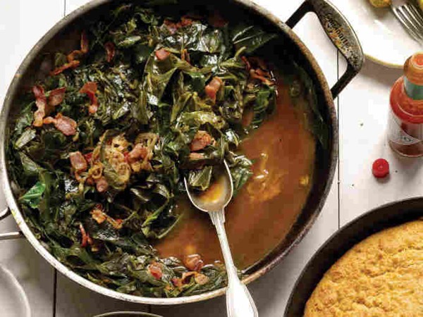 Best braised Southern greens