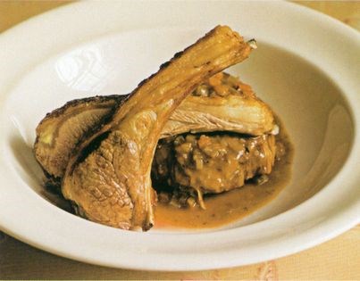 Best end and braised neck of Black Welsh Mountain lamb