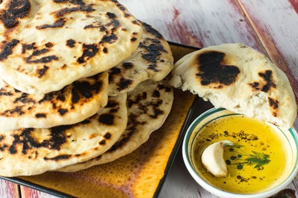 Best ever grilled naan