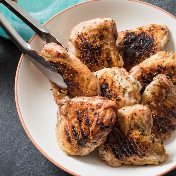 Best grilled chicken thighs with mustard and tarragon
