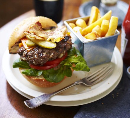 Best of British burgers with triple-cooked chips