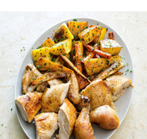 Best roast chicken with root vegetables