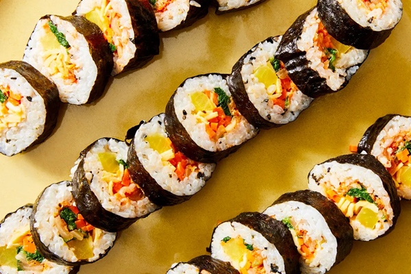 Best seaweed & rice rolls (Kimbap)