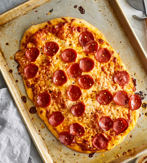 Better-than-delivery pepperoni pizza