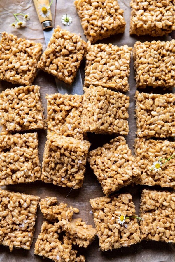 Better than Mom's brown butter Rice Krispie treats (+ homemade honey marshmallows)