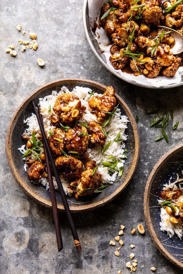 Better than takeout kung pao cauliflower