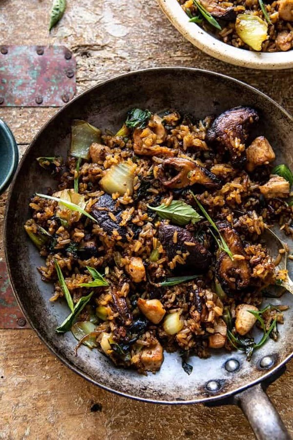 Better than takeout sesame ginger chicken fried rice