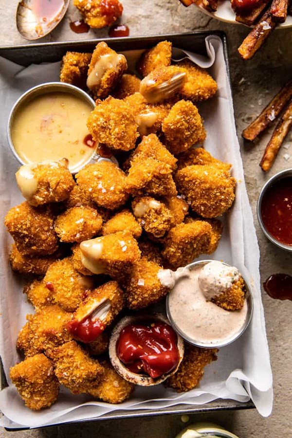 Better than the snack bar baked chicken nuggets with all the sauces