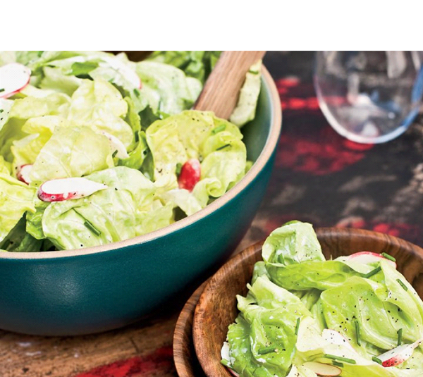 Bibb-and-radish salad with buttermilk dressing
