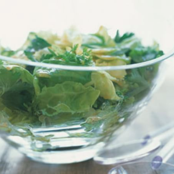 Bibb lettuce and herb salad with vinaigrette