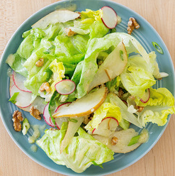 Bibb lettuce salad with yogurt-Dijon dressing