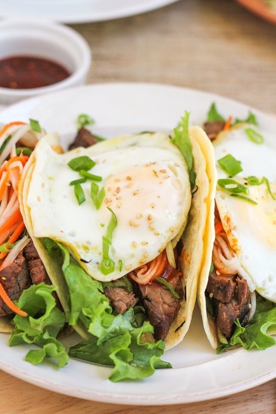 Bibimbap tacos