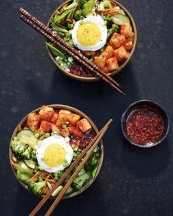 Bibimbap with fried egg