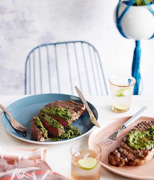 Bife ancho with chimichurri