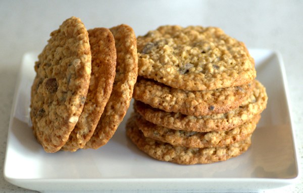 Big banana oatmeal chocolate chip cookies