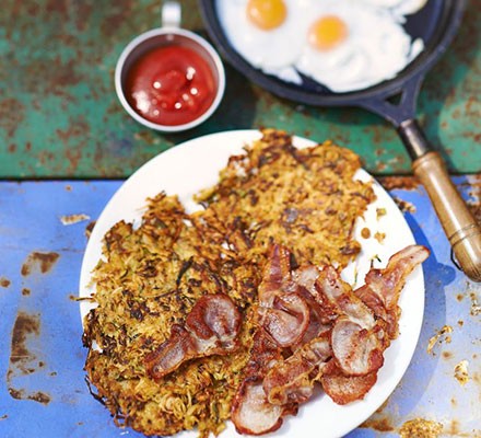 Big breakfast courgette & potato rösti