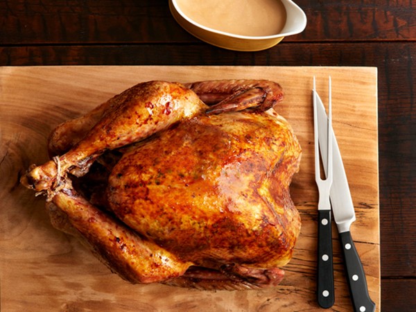 Big, brined herby turkey