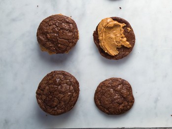 Big chewy brownie cookies