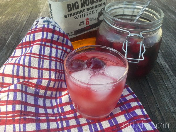 "Big house" cherry bourbon sour