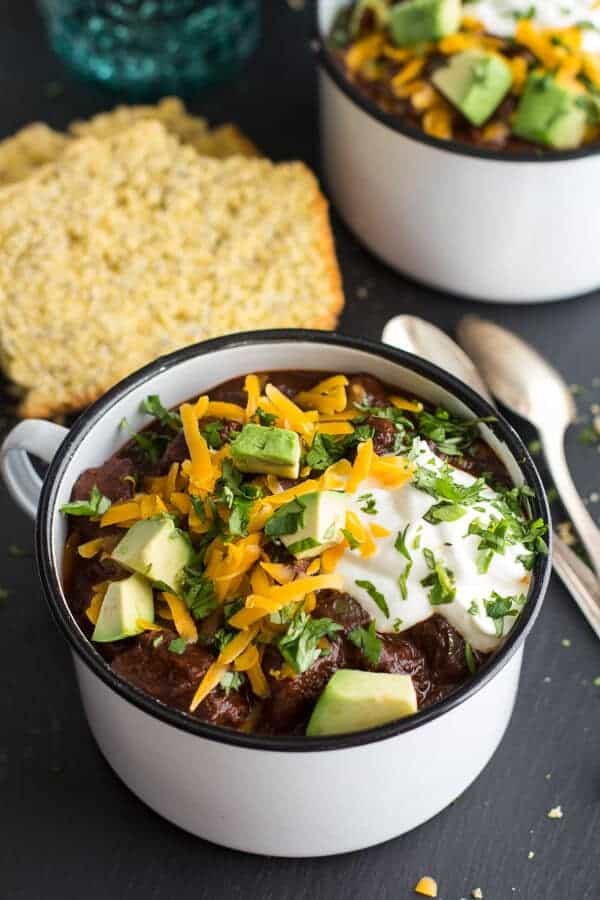 Big time jalapeno lime black bean Texas chili