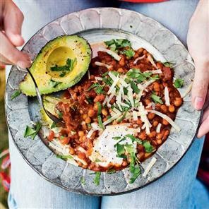 Billycan baked beans, Mexican-style
