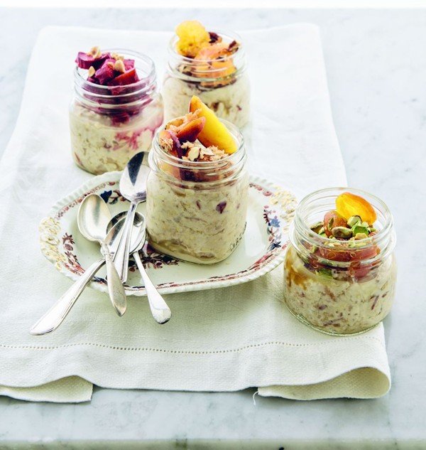 Bircher muesli with seasonal toppings