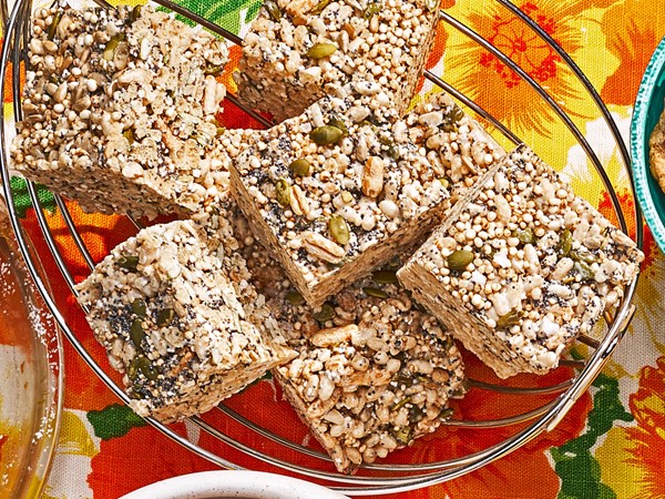 Birdseed marshmallow crispy treats