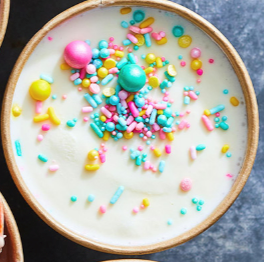Birthday cake no-churn ice cream