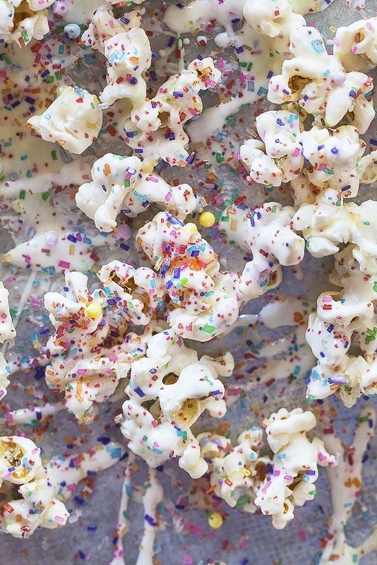 Birthday cake popcorn