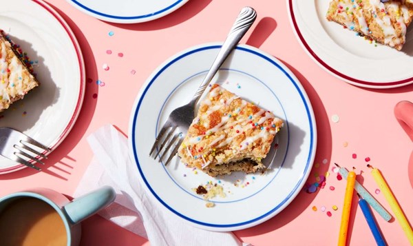Birthday coffee cake