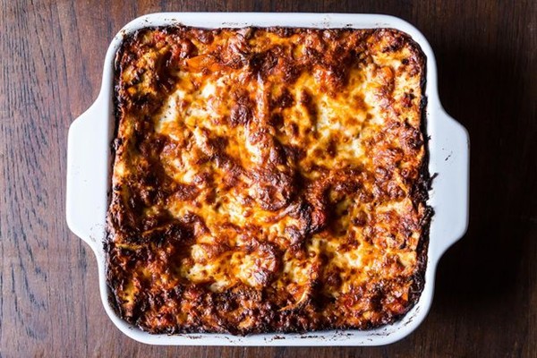 Birthday lasagna