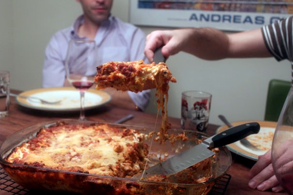 Birthday lasagna