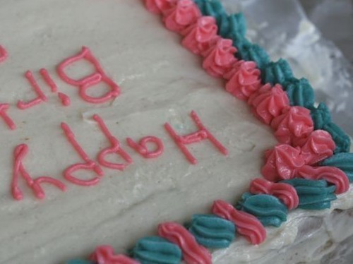 Birthday sheet cake