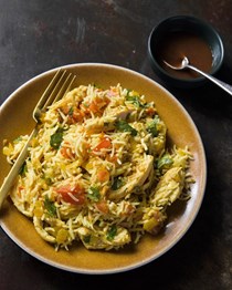 Biryani-ish rice with chicken