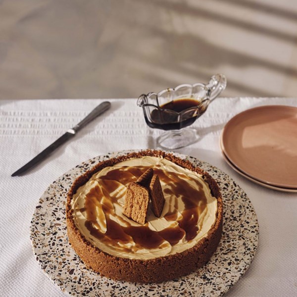 Biscoff & espresso cheesecake (Torta al formaggio con biscotti e caffè)