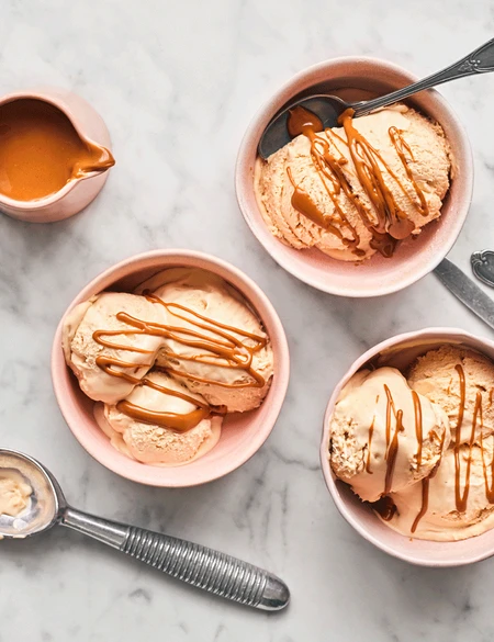 Biscoff and coffee ice cream
