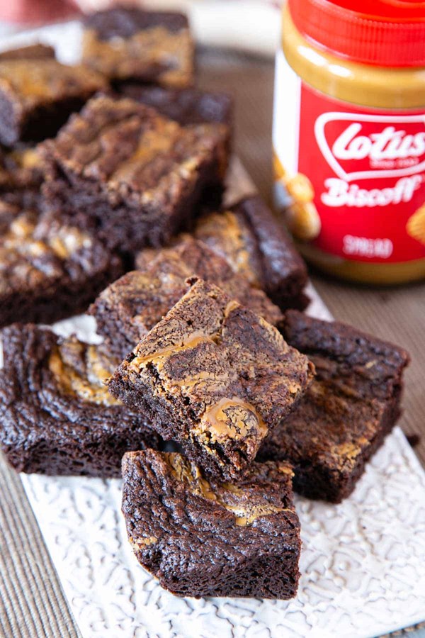 Biscoff brownies