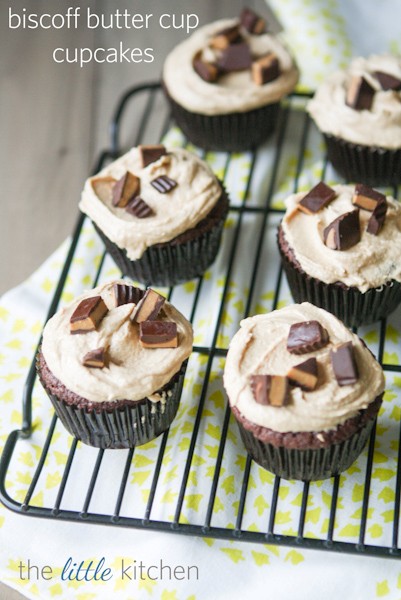 Biscoff butter cup cupcakes