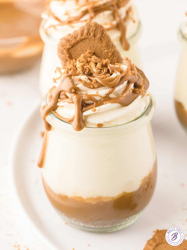 Biscoff cheesecake jars