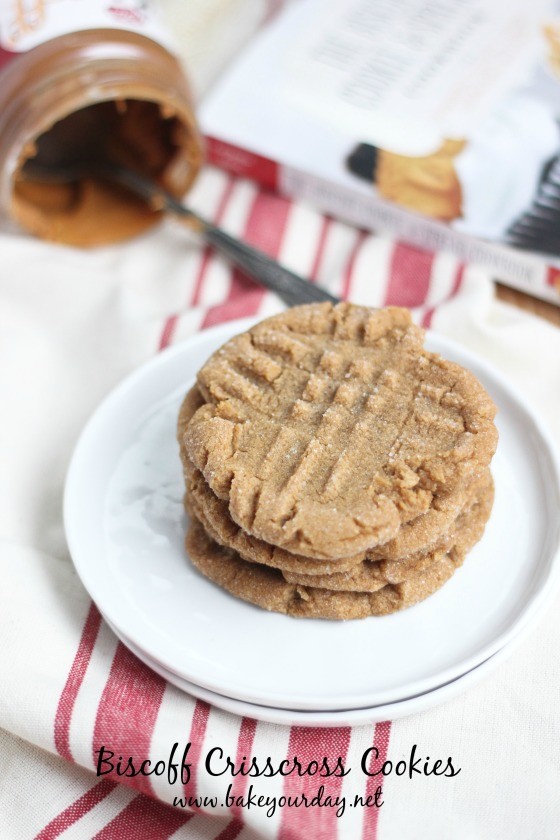 Biscoff crisscross cookies