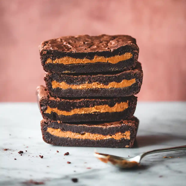 Biscoff-stuffed brownies