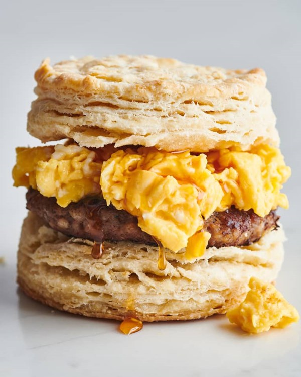 Biscuit breakfast sandwich