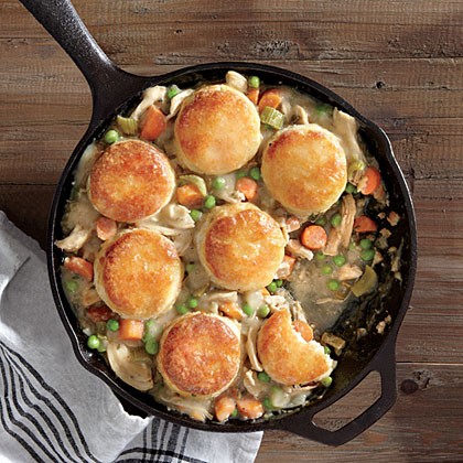 Biscuit-topped chicken potpie