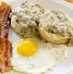 Biscuits and sausage gravy