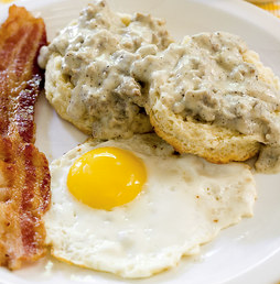 Biscuits and sausage gravy