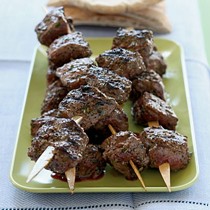 Bison ribeye kebabs