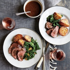 Bistro steak and roasted potatoes