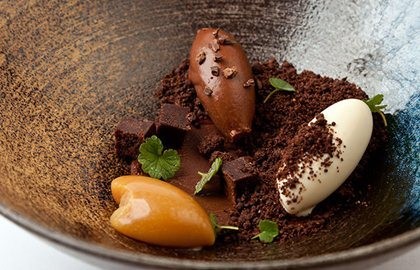 Bitter chocolate textures